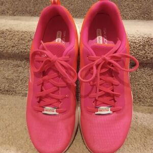 Skechers Massage Fit, Size 8.5, In Pink and Orange.